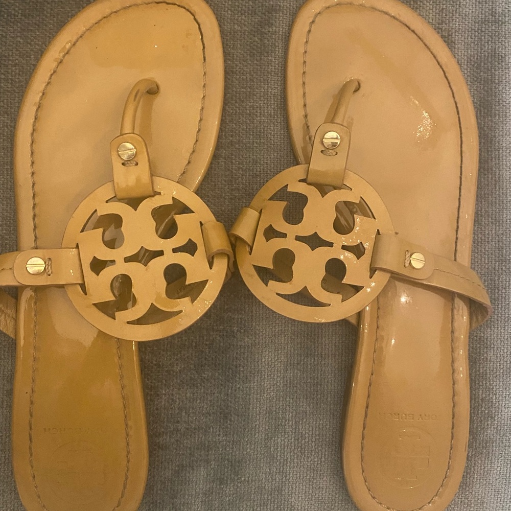 Tory Burch logo sandals. Size 10